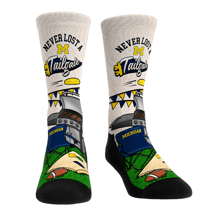 Michigan Wolverines - Never Lost a Tailgate by Rock 'Em Socks