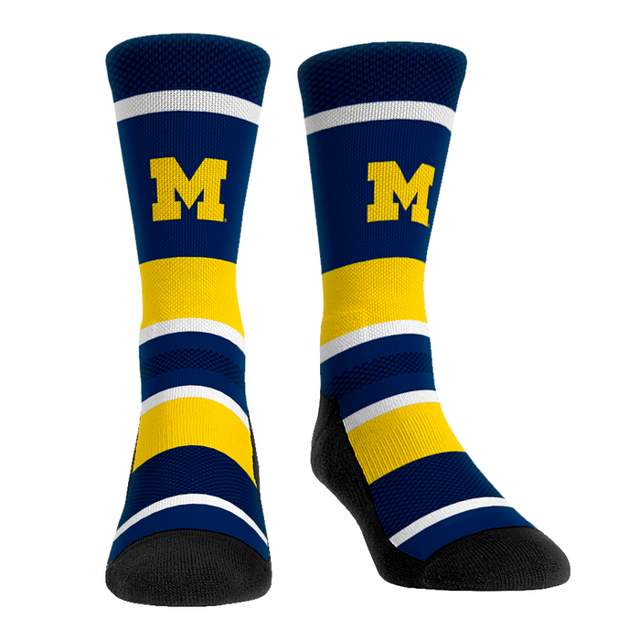 Michigan Wolverines - Tech Stripe by Rock 'Em Socks