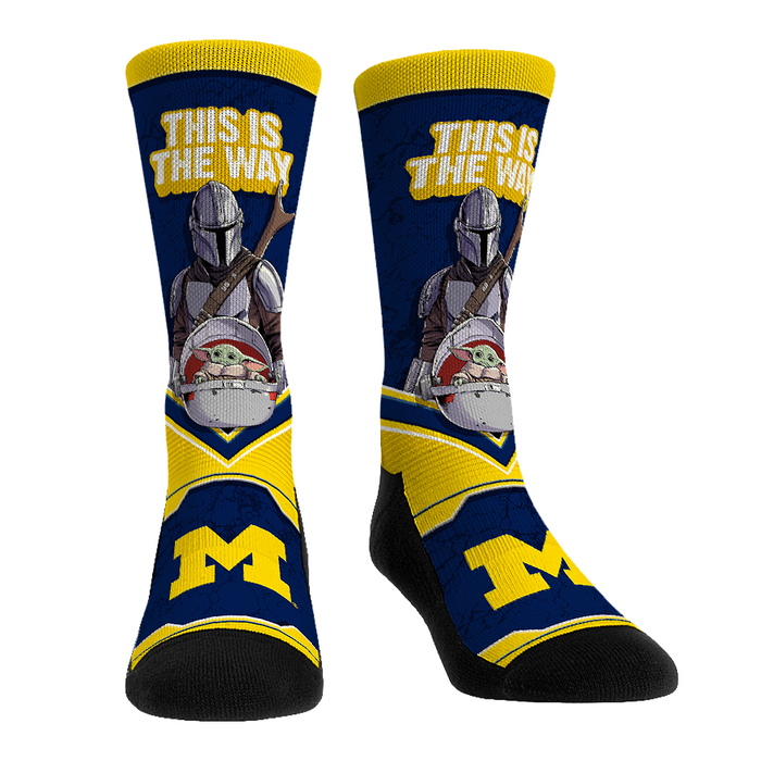 Michigan Wolverines - Star Wars - This Is The Way by Rock 'Em Socks