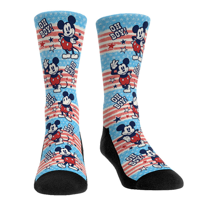 Mickey Mouse - Americana Stripes by Rock 'Em Socks