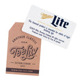 Miller Lite Beer Front and Back Print T-Shirt - White by Tee Luv