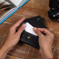 Mini Envelope Wallet with RFID Protection - Black by CASUPO