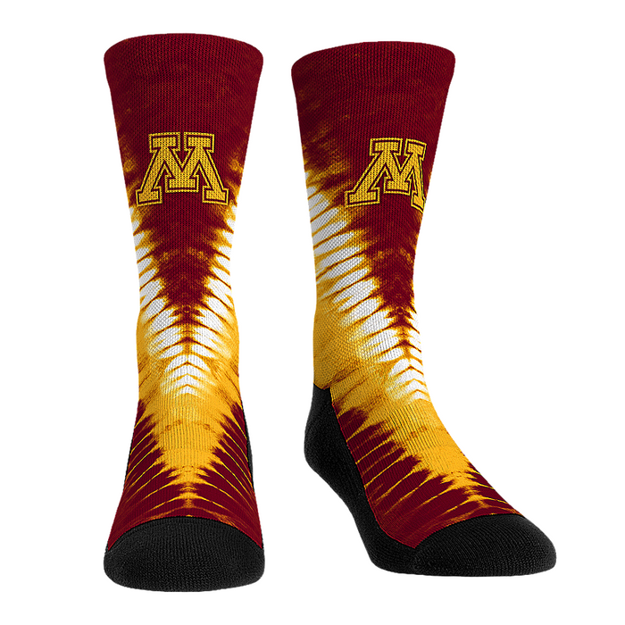 Minnesota Golden Gophers - V Shape Tie Dye by Rock 'Em Socks