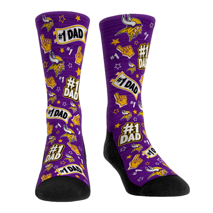 Minnesota Vikings - #1 Dad by Rock 'Em Socks