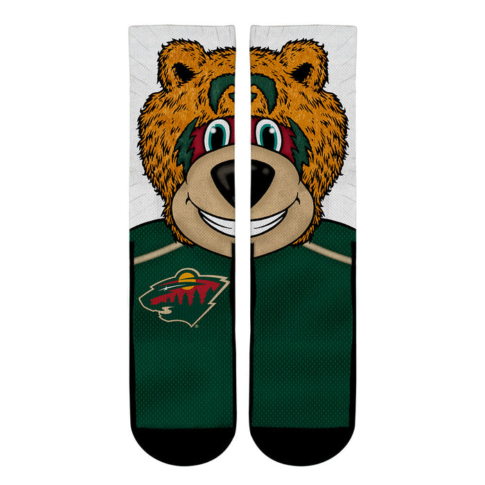 Minnesota Wild - Split Face Mascot by Rock 'Em Socks