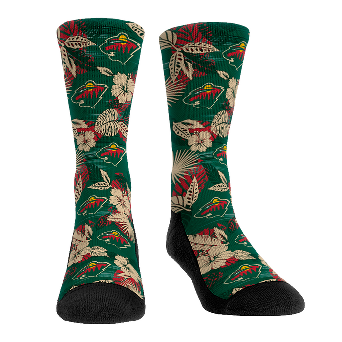 Minnesota Wild - Floral by Rock 'Em Socks