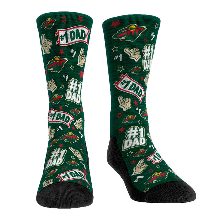Minnesota Wild - #1 Dad by Rock 'Em Socks
