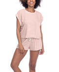 Honeydew Just Chillin Terry 2pc Loungewear Shorts Set, Size XL by Vanessa Jane