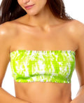 California Waves Juniors Smocked Bandeau Bikini Top by Vanessa Jane