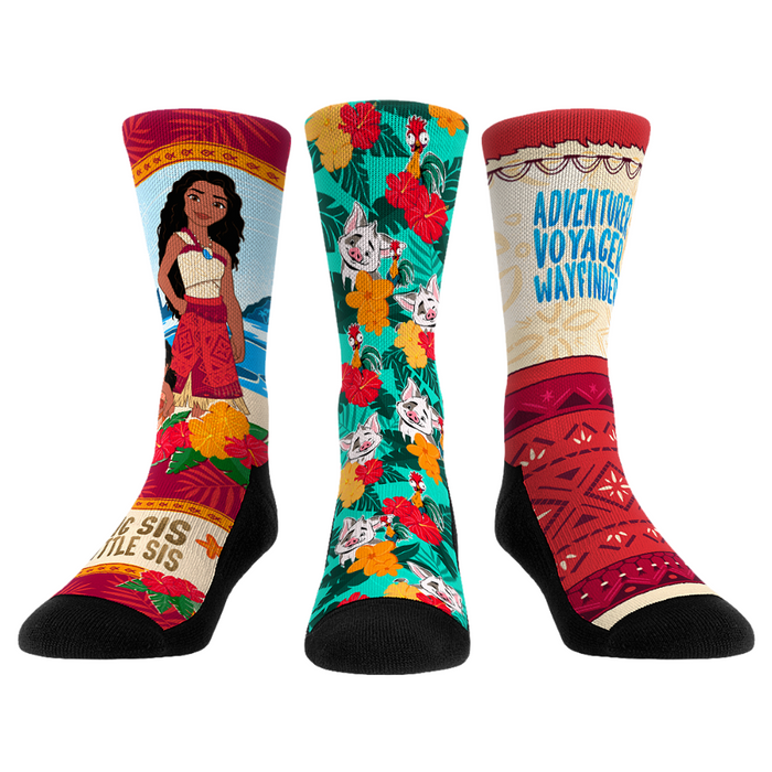 Moana 2 - 3-Pack by Rock 'Em Socks