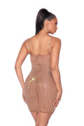 Beaded Bustier Dress by The House of Stylez