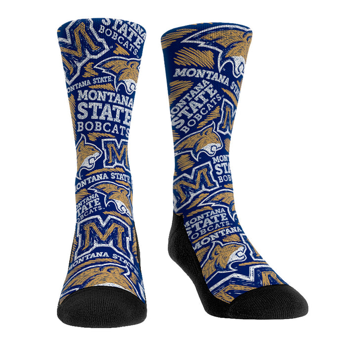 Montana State Bobcats - Logo Sketch by Rock 'Em Socks