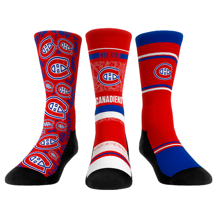 Montreal Canadiens - 3-Pack by Rock 'Em Socks