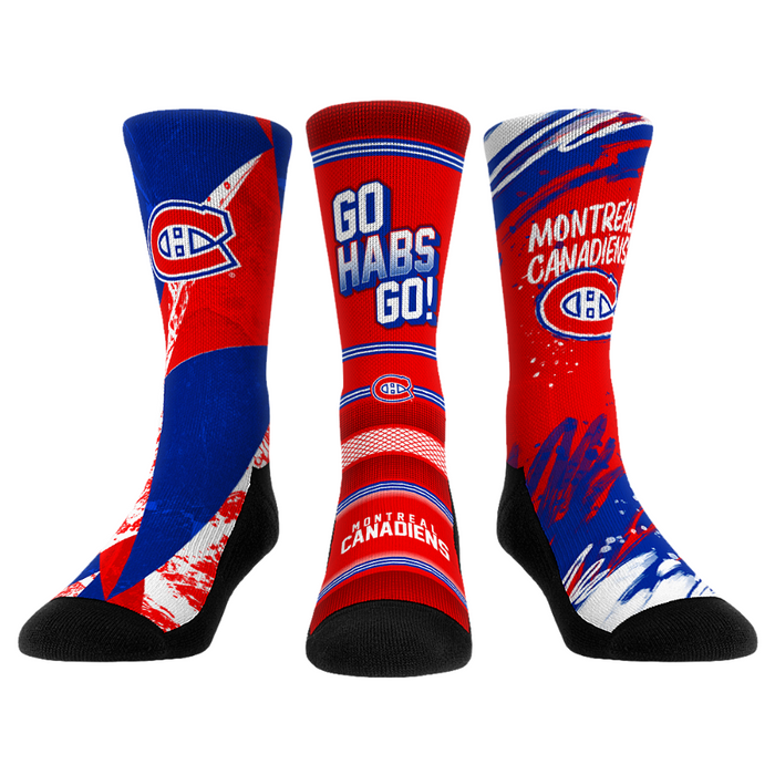 Montreal Canadiens - Power Play 3-Pack by Rock 'Em Socks