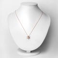 10K Rose Gold Morganite Pendant Necklace by Fine Color Jewels