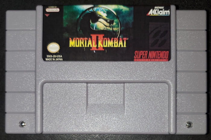 Mortal Kombat 2 SNES Video Game Cartridge Super Nintendo 1994 by VintageVideoGameStore