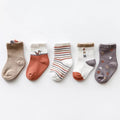 Organic Cotton Fox Socks for Toddlers | 5-Pack Kids’ Fun Socks | Fox by ozznekshoes