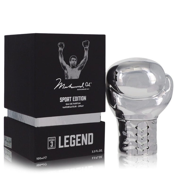 Muhammad Ali Legend Round 3 by Muhammad Ali Eau De Parfum Spray (Sport Edition) 3.3 oz for Men by Avera Group