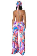 Multi Color Stretch Jumpsuit by The House of Stylez