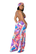 Multi Color Stretch Jumpsuit by The House of Stylez