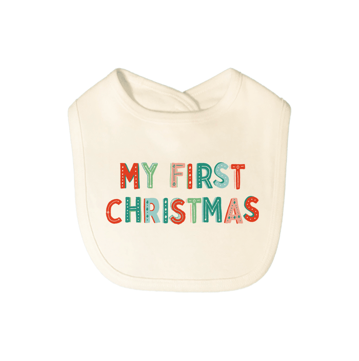 graphic bib | my first christmas by Finn + Emma