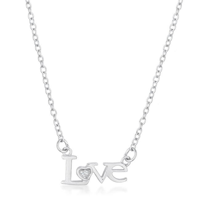Love Script Necklace by Avera Group