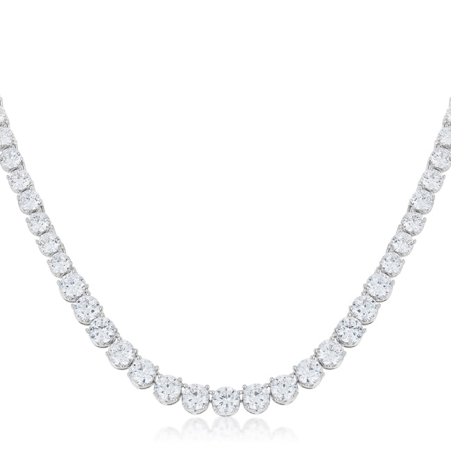 Graduated Cubic Zirconia Necklace for women by Avera Group