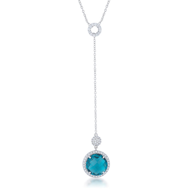 Lori 10.9ct CZ Classic Drop Lariat Necklace by Avera Group