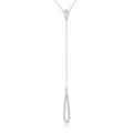 Avera Chrisette 0.4ct Cubic Zirconia Classic Drop Lariat Necklace by Avera Group