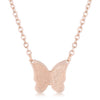 Avera Breanne Stainless Steel Butterfly Necklace