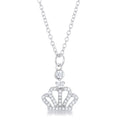 Jewelry Tabitha 0.5 ct Crown Pendant Necklace by Avera Group