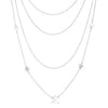 Multi-Chain Star Necklace with CZ