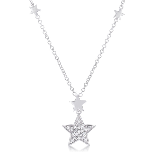 .32Ct Star Necklace with Shimmering CZ by Avera Group
