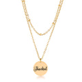 Avera Delicate Gold Plated Necklace Thankful Pendant by Avera Group