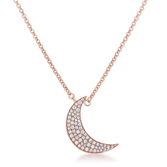 Avera To The Moon And Back Pendant Necklace In Gold Tone by Avera Group