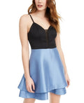 Speechless Juniors Layered-Hem Mikado Fit & Flare Dress, Size 15 by Vanessa Jane