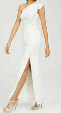 Adrianna Papell Ruffled One-Shoulder Gown by Vanessa Jane