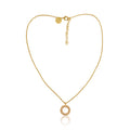Pearl Circle Pendant Necklace by Christina Greene