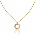 Pearl Circle Pendant Necklace by Christina Greene