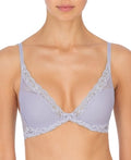Natori Feathers Contour Plunge Lace-Trim Bra, 36DDD by Vanessa Jane