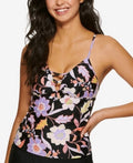 Hula Honey Hula Honey Juniors Luna Floral Strappy Tankini Top by Vanessa Jane