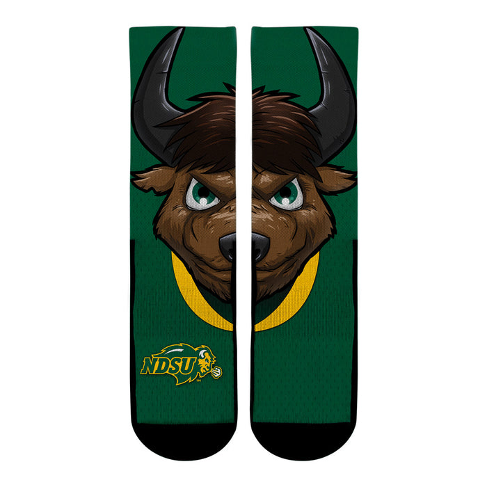North Dakota State Bison - Thundar Mascot by Rock 'Em Socks