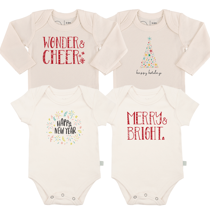 graphic bodysuit set | holiday season 4 pack + 1 free by Finn + Emma
