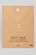 Initial Stone Pendant Necklace by Boutique 23