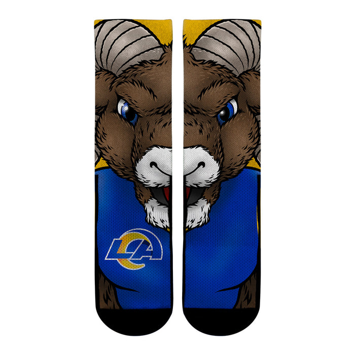 Los Angeles Rams - Split Face Mascot by Rock 'Em Socks