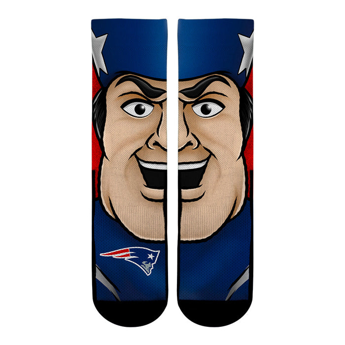New England Patriots - Split Face Mascot by Rock 'Em Socks
