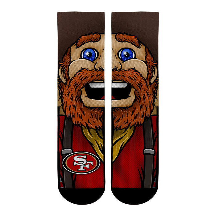 San Francisco 49ers - Split Face Mascot by Rock 'Em Socks