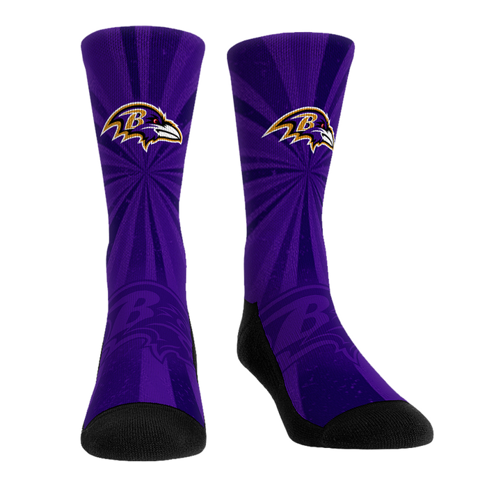 Baltimore Ravens - Throwback Swirl by Rock 'Em Socks