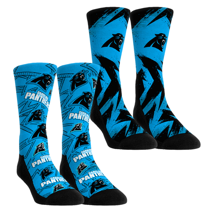 Carolina Panthers - Game Day 2-Pack by Rock 'Em Socks