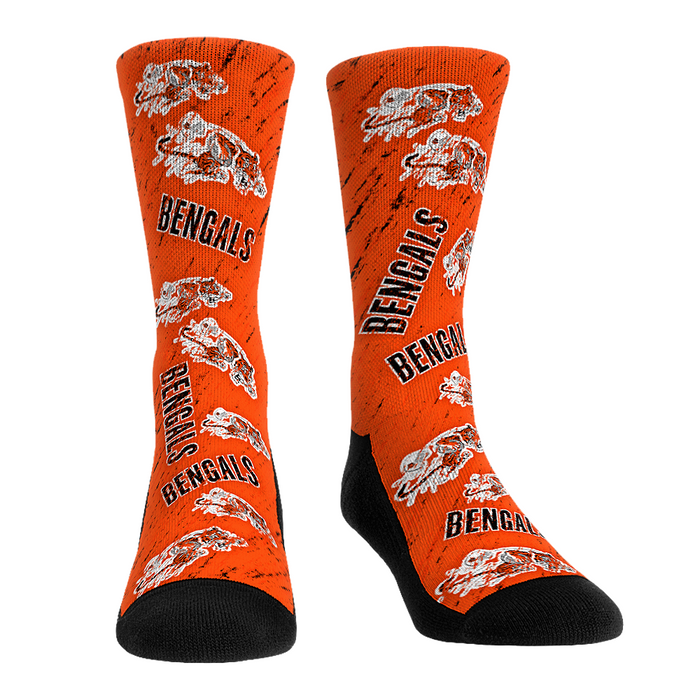 Cincinnati Bengals - Throwback All-Over by Rock 'Em Socks
